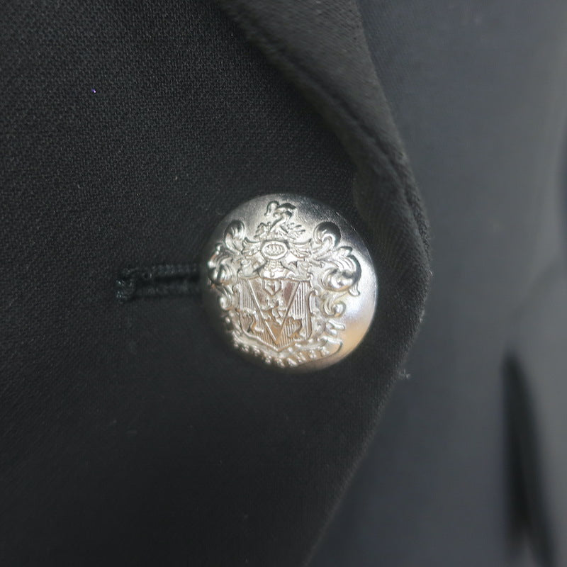 Veronica Beard Miller Dickey Jacket Black Size 8 Double Breasted Blazer