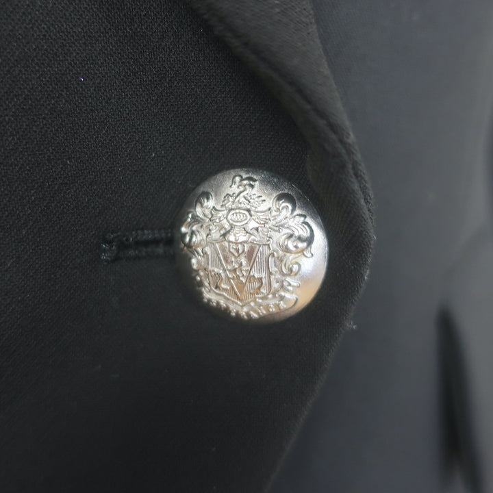 Veronica Beard Miller Dickey Jacket Black Size 8 Double Breasted Blazer