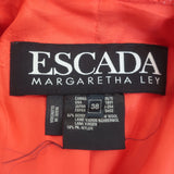 Escada Margaretha Ley Blazer Coral Wool-Blend Size 38 Single Breasted Jacket