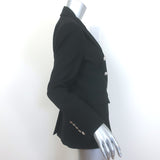 Veronica Beard Miller Dickey Jacket Black Size 8 Double Breasted Blazer