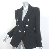 Veronica Beard Miller Dickey Jacket Black Size 8 Double Breasted Blazer