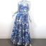 Cara Cara Nathali Tiered Maxi Dress Blue Paisley Print Cotton Size Small