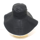 Jonny Cota Shearling-Lined Leather Fisherman Hat Black Size Medium