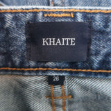 Khaite Preen Wide Leg Jeans Dark Denim Size 26