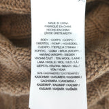 Polo Ralph Lauren Cable Knit Sweater Dress Camel Wool-Cashmere Size Small