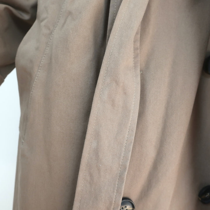 NSF Belted Trench Coat Brown Cotton Size Small Double Breasted Jacket