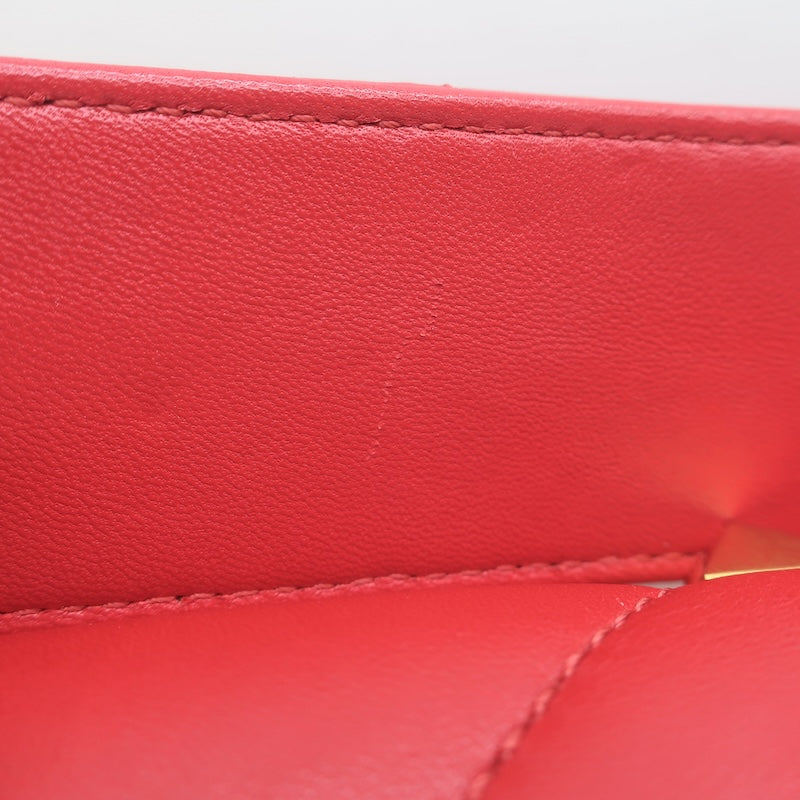 Valentino Medium Roman Stud Shoulder Bag Red Quilted Leather Crossbody