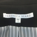 Veronica Beard Miller Dickey Jacket Black Size 8 Double Breasted Blazer