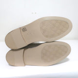 Fendi Karligraphy Crocodile-Embossed Riding Boots Cream Leather Size 38.5 NEW