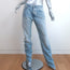 The Attico Boyfriend Jeans Light Blue Denim Size 40
