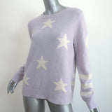 360 Cashmere Embrey Star Sweater Lavender Size Large