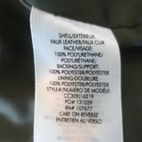 Alice + Olivia Anthony Cropped Faux Leather Blazer Olive Size 0