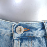 The Attico Boyfriend Jeans Light Blue Denim Size 40