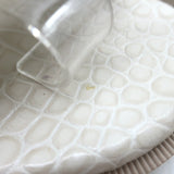 Christian Louboutin Lock Wool Shearling Slingback Sandals Cream Size 38.5