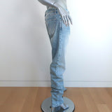 The Attico Boyfriend Jeans Light Blue Denim Size 40