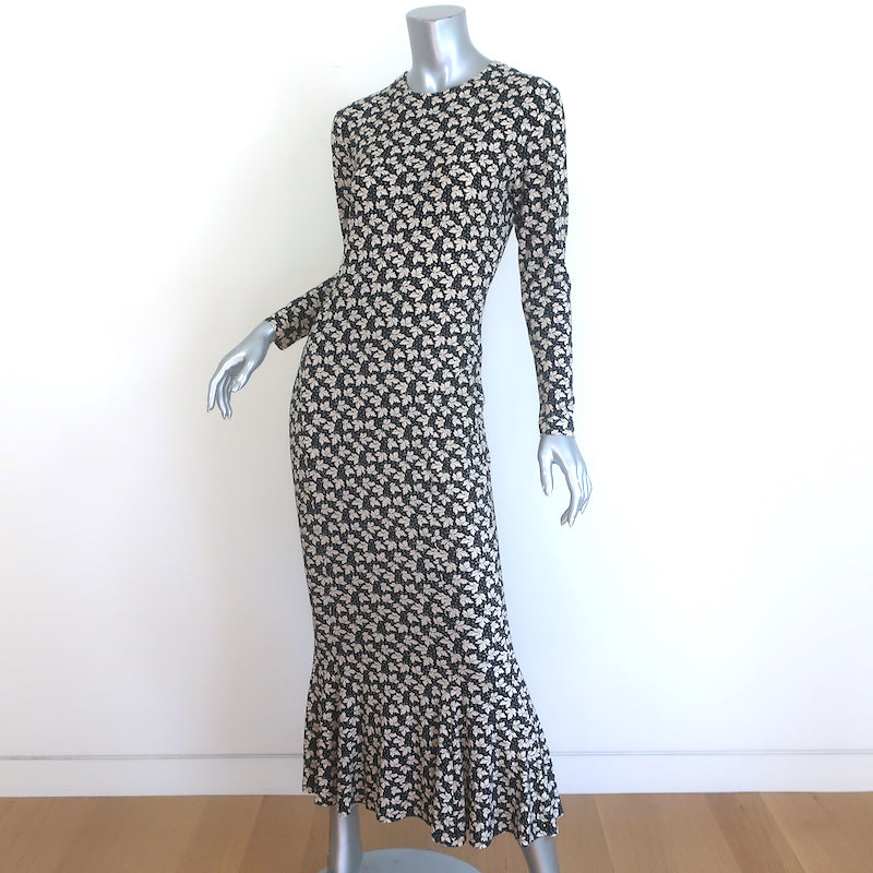 norma kamali fishtail midi dress Norma Kamali Turtleneck Jersey Gown
