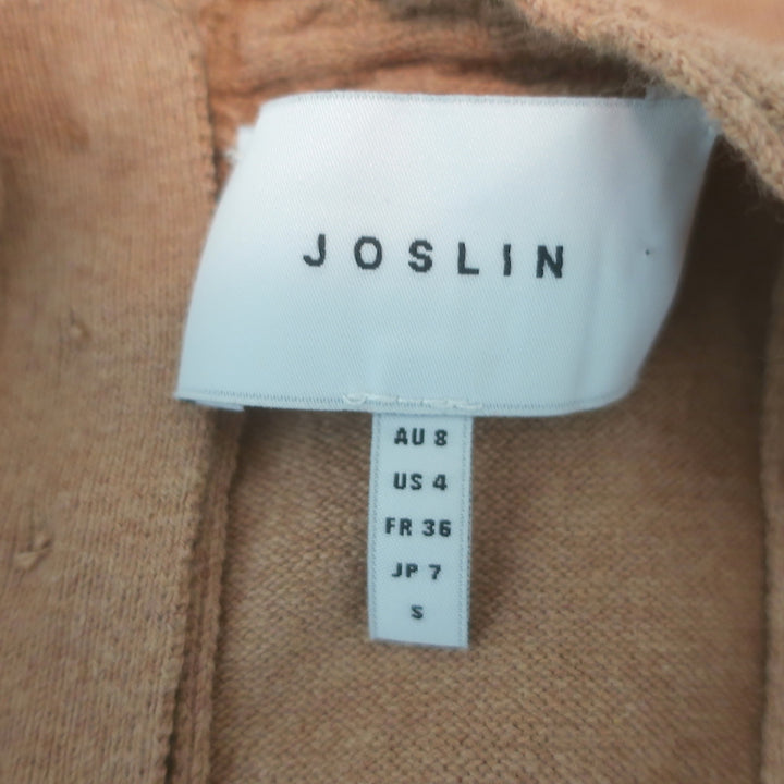 Joslin Braided-Trim Knit Tank Top Sand Cotton-Cashmere Size US 4