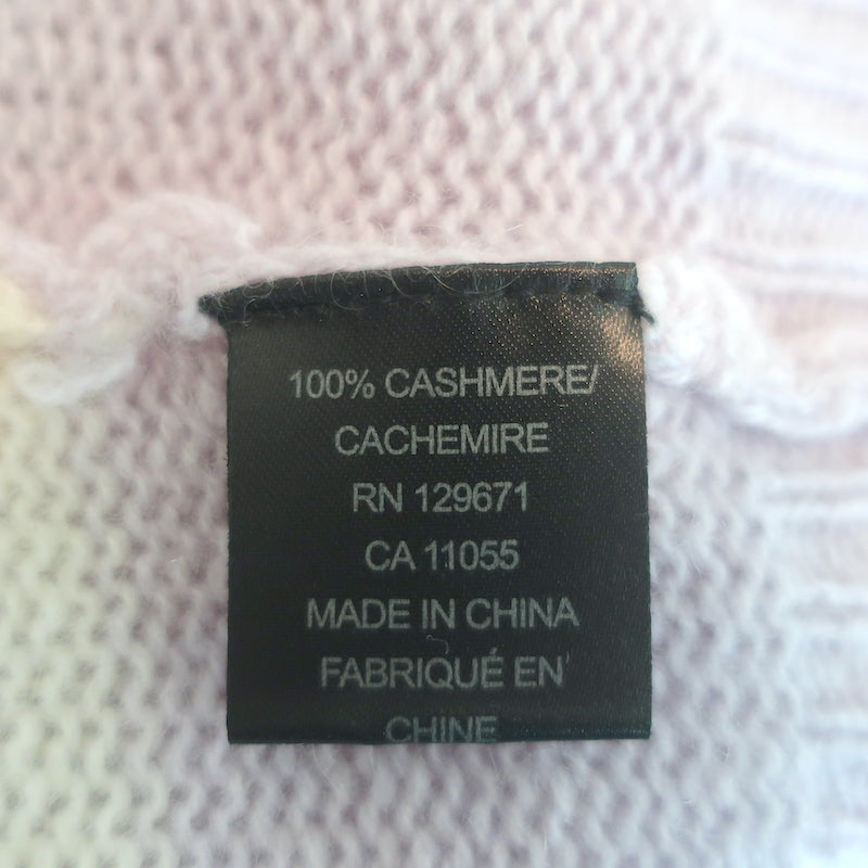 360 Cashmere Embrey Star Sweater Lavender Size Large