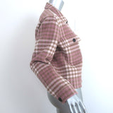 Rails Steffi Plaid Jacket Mauve/Ivory Wool-Blend Size Medium