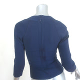 Herve Leger Icon Square Neck Bandage Top Navy Size Extra Small