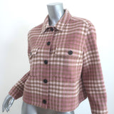 Rails Steffi Plaid Jacket Mauve/Ivory Wool-Blend Size Medium