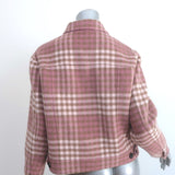 Rails Steffi Plaid Jacket Mauve/Ivory Wool-Blend Size Medium