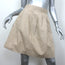Michael Kors Pleated A-Line Skirt Beige Cotton Size 4