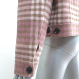 Rails Steffi Plaid Jacket Mauve/Ivory Wool-Blend Size Medium