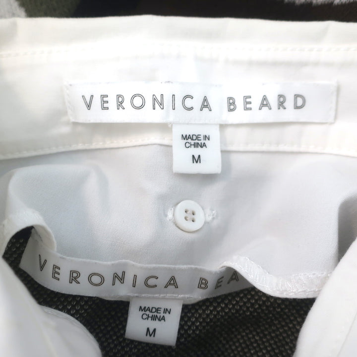Veronica Beard Alpha Camo Jacquard Dickey Sweater Army Green Size Medium