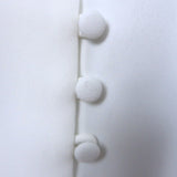 L'Agence Ava Lace Cuff Blouse White Size Medium Long Sleeve Button-Up Top