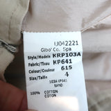 Michael Kors Pleated A-Line Skirt Beige Cotton Size 4