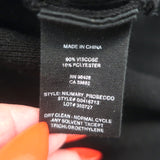 Theory Nilimary Prosecco Ruffled Hem Midi Dress Black Knit Size Petite