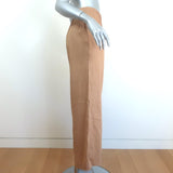 Joslin Delilah Pintucked Linen Wide-Leg Pants Sand Size US 0