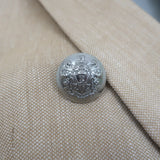 Veronica Beard Miller Dickey Jacket Khaki Linen Size 2 Double Breasted Blazer