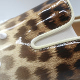 Christian Louboutin Manitoboat Spike Sneakers Leopard/White Ombre Patent Size 38