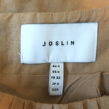 Joslin Delilah Pintucked Linen Wide-Leg Pants Sand Size US 0