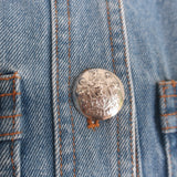 Veronica Beard Ferazia Denim Multi-Pocket Jacket Light Indigo Size 0