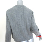 Kule The Sullivan Cashmere Cardigan Heather Grey Ribbed Knit Size Small