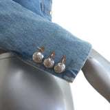 Veronica Beard Ferazia Denim Multi-Pocket Jacket Light Indigo Size 0