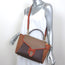 COACH Courier Carryall Top Handle Bag Brown Colorblock Leather Shoulder Bag