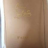 Christian Louboutin Manitoboat Spike Sneakers Leopard/White Ombre Patent Size 38