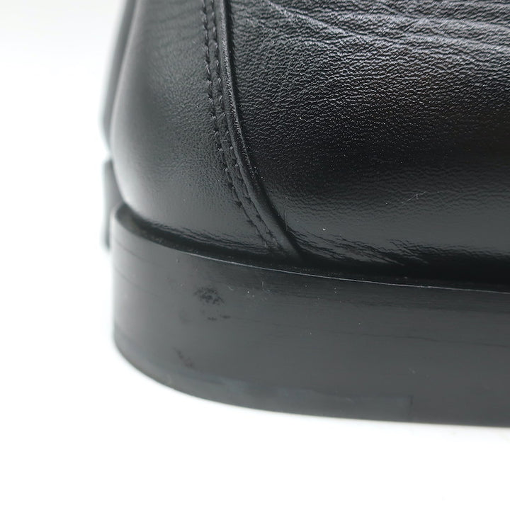 Bottega Veneta Astaire Knot Loafers Black Leather Size 39.5