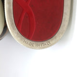 Christian Louboutin Manitoboat Spike Sneakers Leopard/White Ombre Patent Size 38