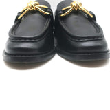 Bottega Veneta Astaire Knot Loafers Black Leather Size 39.5
