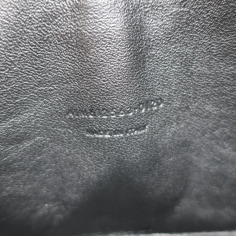 Saint Laurent Monogram Mini Lou Camera Bag Black Croc-Embossed Leather