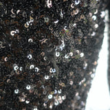 Alice + Olivia Delaina Sequined Feather-Cuff Top Black Size Extra Small