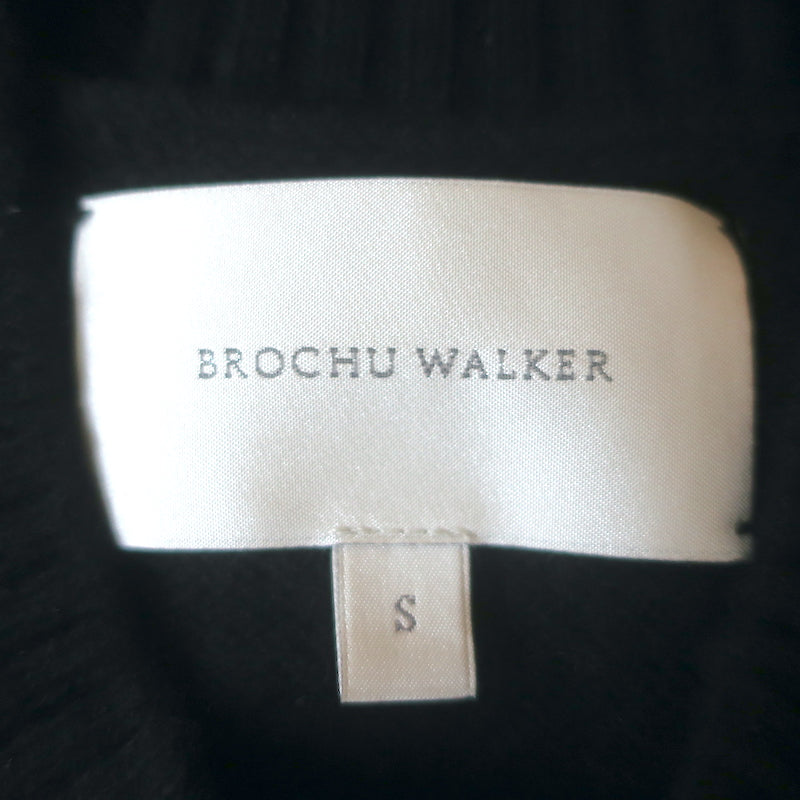 Brochu Walker Eton Layered Crew Looker Sweater Black Wool-Cashmere Size Small