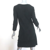 Chanel 11C Smocked Pointelle Knit Dress Black Size 40