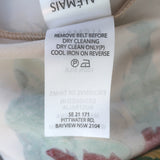 Alemais Arabella Button-Front Midi Dress Gold Floral Print Silk Size Medium