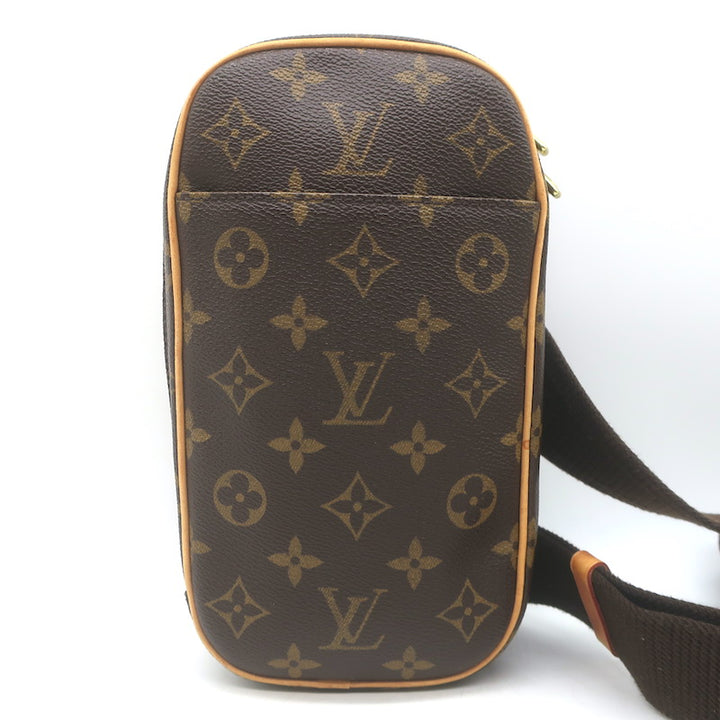 Louis Vuitton Pochette Gange Monogram Canvas Crossbody Bag Brown